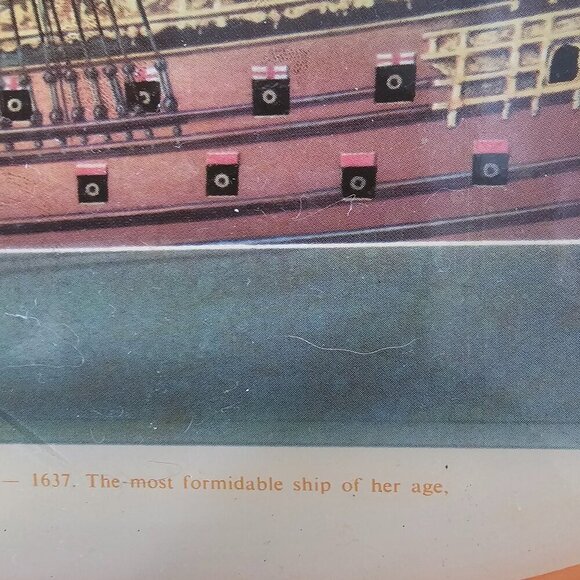 Vintage Metal Dinner Tray Ship Anit Slip Grip Nautical Retro 70s - Picture 10 of 15